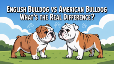 English Bulldog and American Bulldog side-by-side comparison