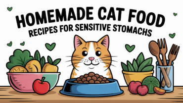 Homemade cat food for cats with sensitive stomachs using natural ingredients